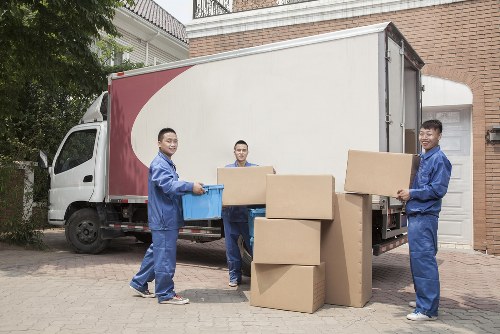 Professional packing and unpacking services in Maidavale with organized moving boxes