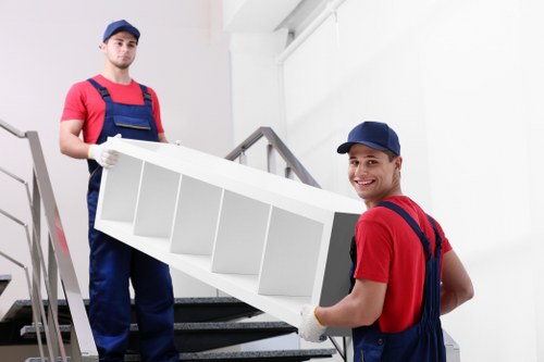Removal company team handling a move in Maida Vale