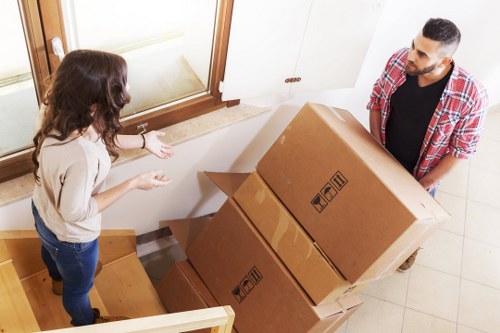 Experienced movers managing flat removals in Maidavale with care
