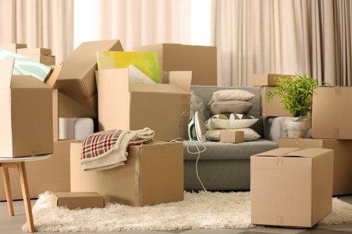 Packed removal van ready for a Maidavale relocation