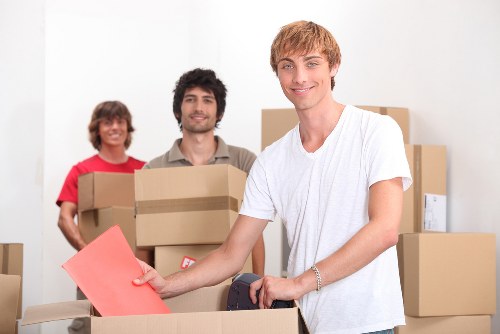 Local removals team handling a move from a Maida Vale apartment building
